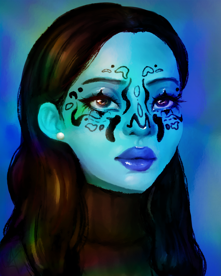 Blue Portrait, digital, 2019
