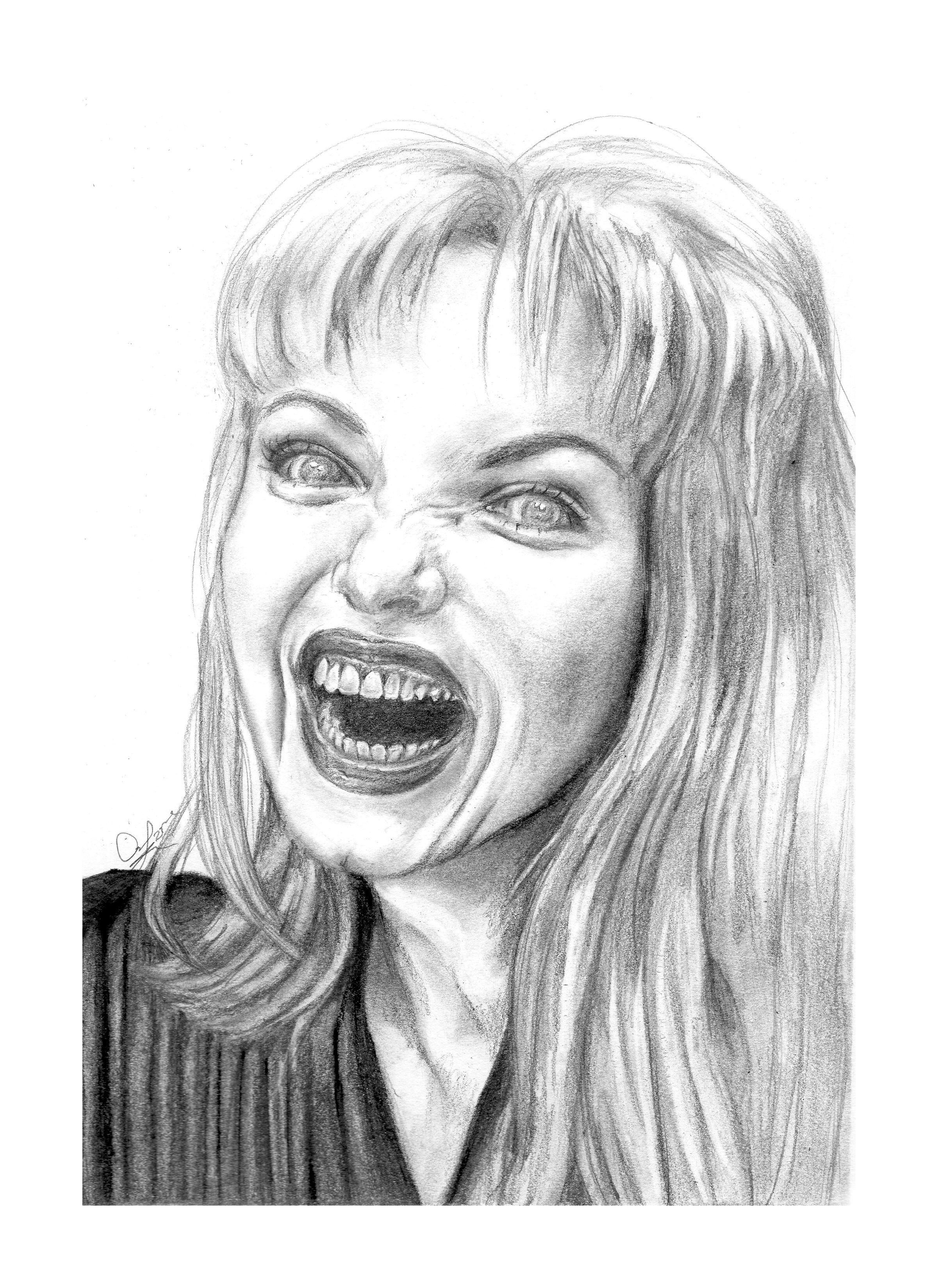 Laura Palmer, graphite, 2025